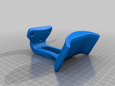 Headphone Stand - Shortened arm by 1 inch, Print flat with minimal support