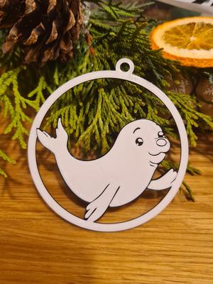 Seal Christmas Tree Ornament