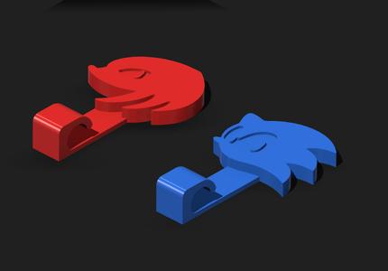 Sonic & Knuckles Towel hook