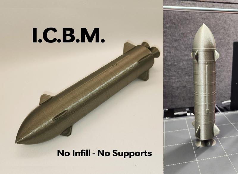 ICBM - No Infill No Support Ballistic Missile