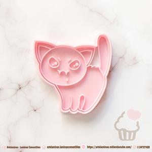 Kawaii Vampire Cat Halloween Cookie Cutter