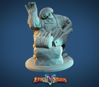 Dwarven Chef Miniature - Pre-Supported