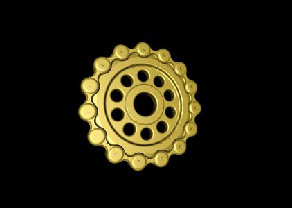 Sprocket and chain 45 adapter