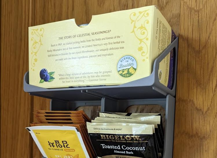 In-cabinet Tea Bag Box Shelf
