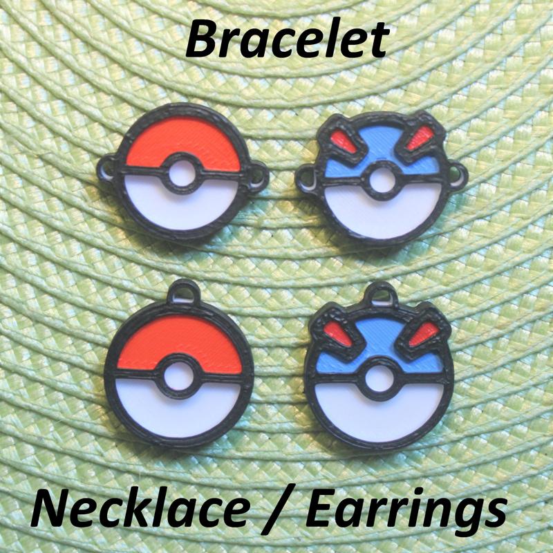 4 Pokémon #2 Necklaces, Bracelets, Earrings, Jewelry