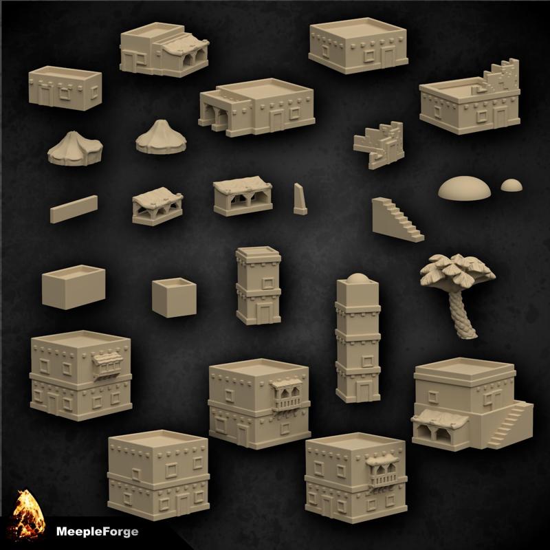Scenery Desert Towns individual buildings