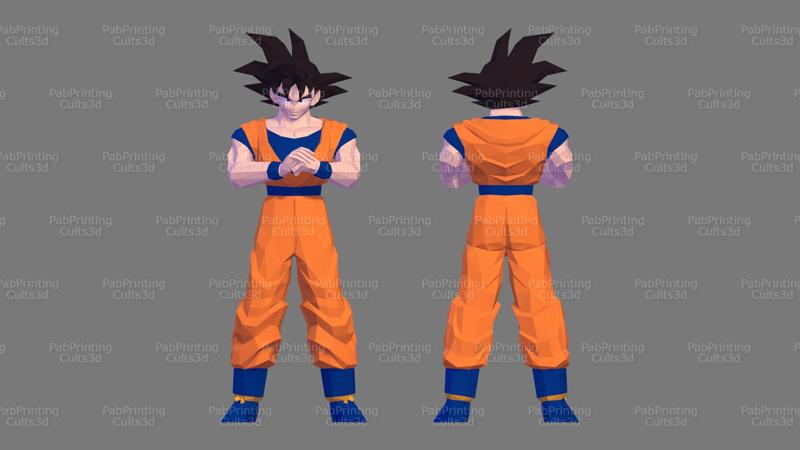 DRAGON BALL GOKU DRAGON BALL Z LOW POLY