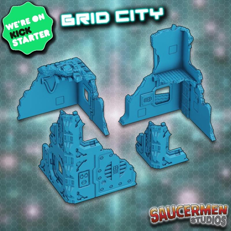Grid City – Ruined Buildings