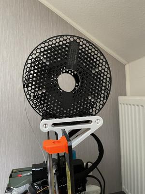 Top Frame Mounted Spool Holder - no screw - Prusa MK3