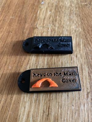 Man Cave Key Ring