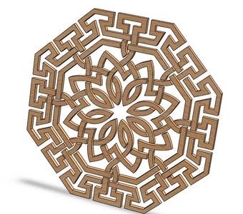 Arabic pattern circle