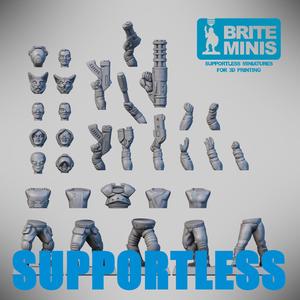 Modular space - Supportless & Easy to print - for FDM and resin