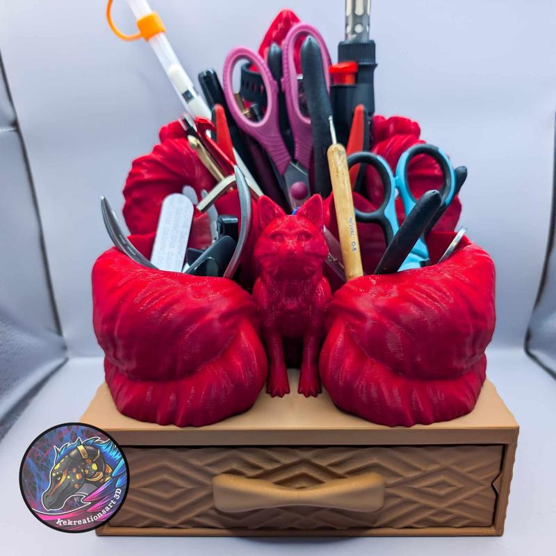 Kitsune Desk Organizer