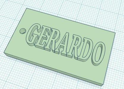 Key ring with name - GERARDO