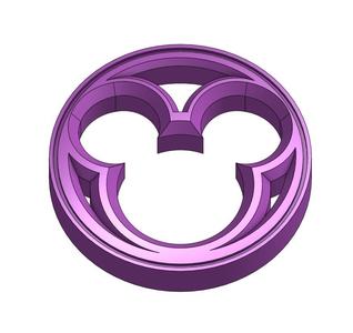 GOTHIC ORNAMENT MICKEY MOUSE CIRCLE 0005