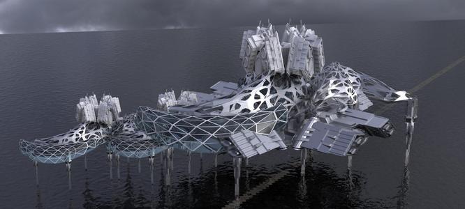 Modern Alien Hybrid base design Exterior