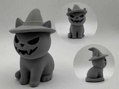 Halloween Witch Cat – Spooky Figurine