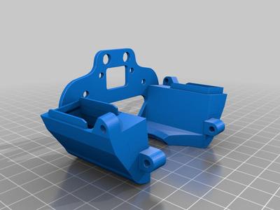 Ender7 style fan duct with dual 4020 fans for ender 3 v2
