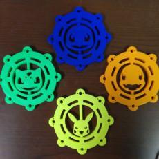 Pokemon Gen-1 Foldable/Spinnable Ornament Set