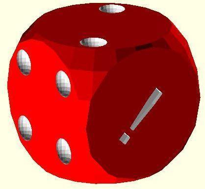 Customizable Dice- Text or Classic Dots