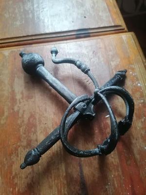 The hilt of a sword