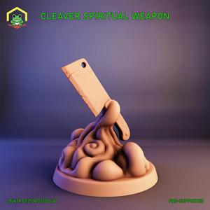 Cleaver Spiritual Weapon - STL - RPG MINIATURE