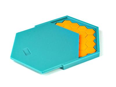 Tetrahex Puzzle with Slider Box