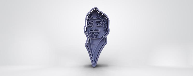 King Magnifico cookie cutter from Wish movie