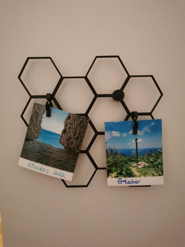 Hexagon Notes and Photo Holder