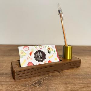 Wood Businesscard and Pen holder