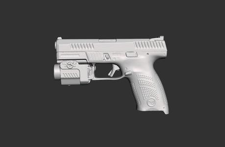 Cz P10 C Fenix GL22 Real Size Scan 3d Gun Mold