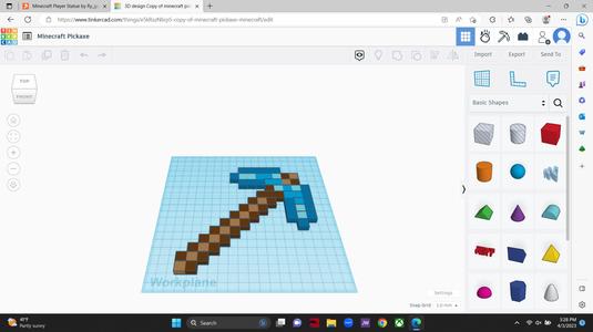 Minecraft pickaxe