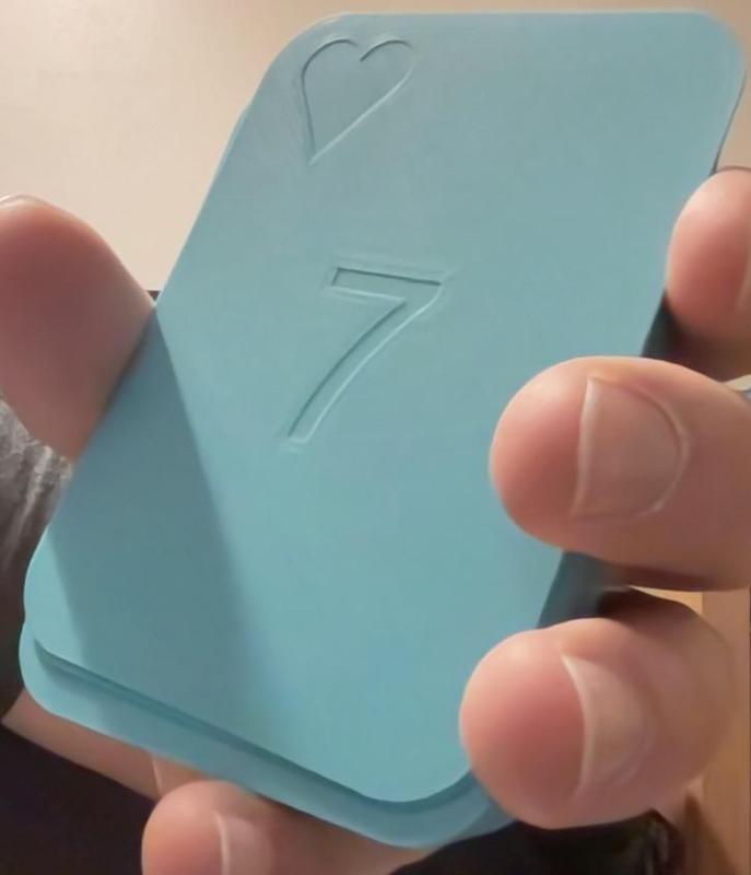 3D printed card deck