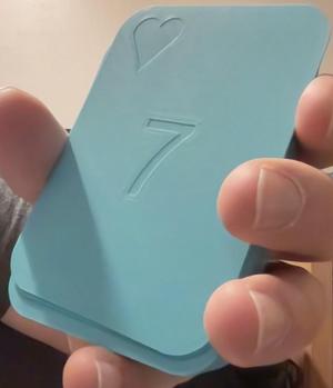 3D printed card deck