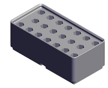 Gridfinity - 2x1 Hex Bit Holder