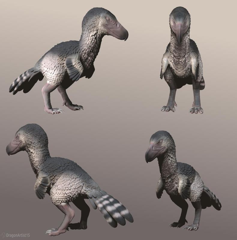 Terror bird statue