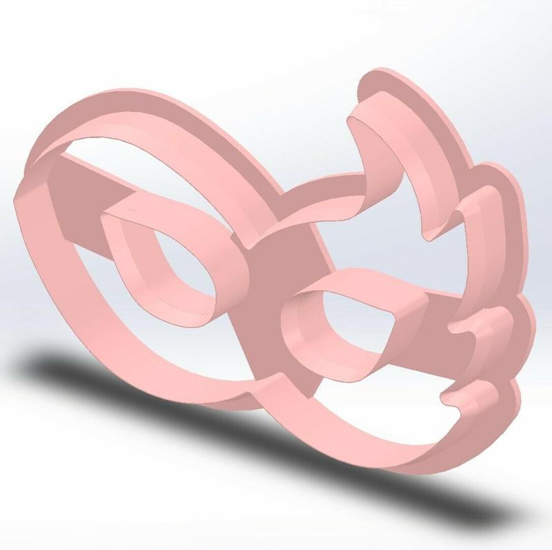Carnival mask cookie cutter