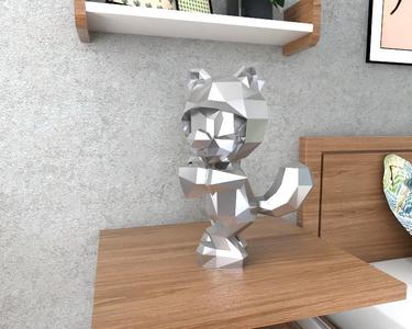 Mario Tanooki Wall LowPoly