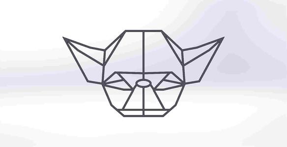YODA  LOW POLY GEOMETRIC