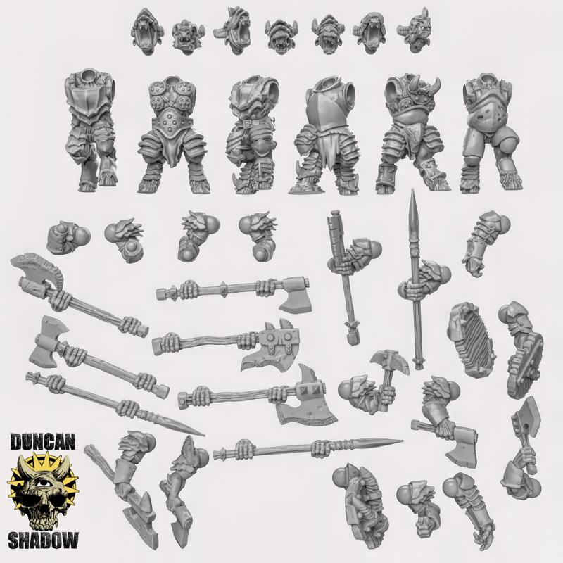 Armoured Beastmen Multipart Kit (Pre Supported)(M)