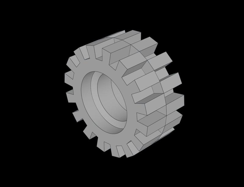 Lego Compatible (3641.dat) Tire  6/ 50 x  8 Offset Tread