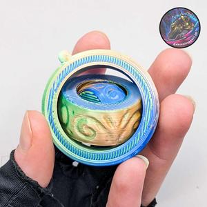 Basic Gyroid Fidget Spinner Keychains