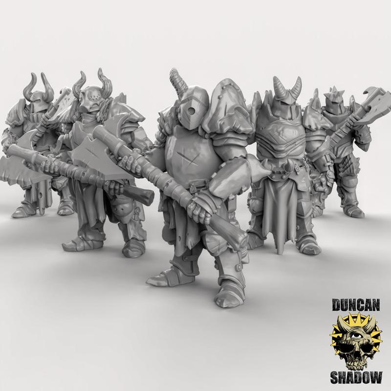 Chaos Warriors with Great weapons (pre supported)