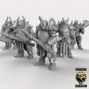 Chaos Warriors with Great weapons (pre supported)