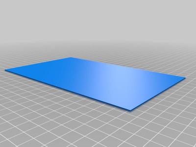 Large Flat Rectangle for Dry Print Test