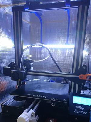 LED strip holder for Ender3