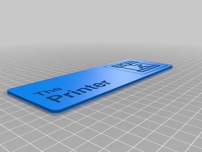 The Printer sign 