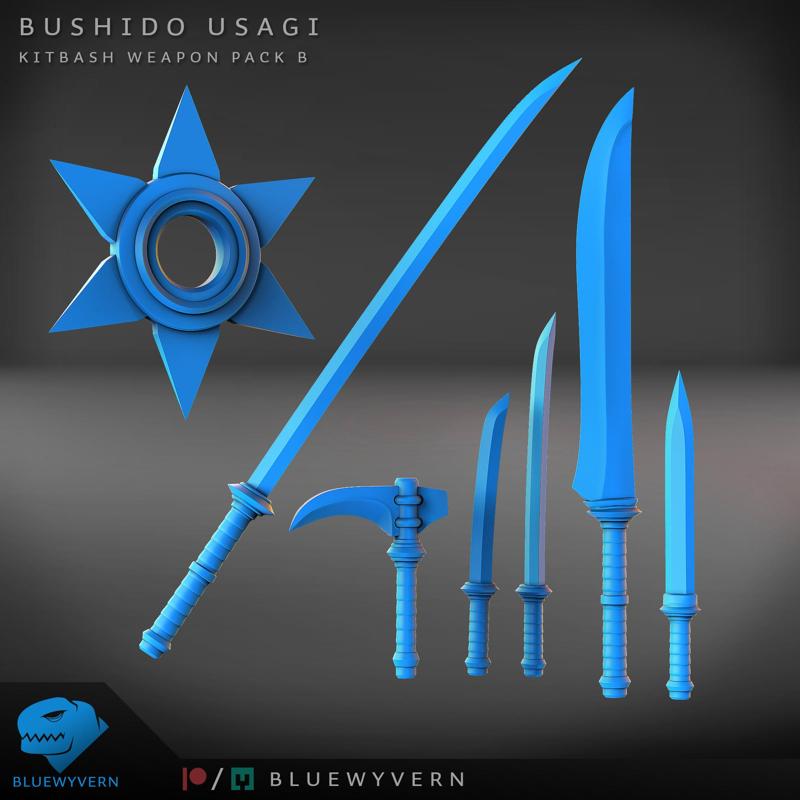 Bushido Usagi - Kitbash Weapon Pack B
