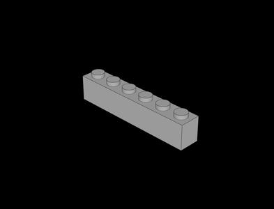 Lego Compatible (3009.dat) Brick  1 x  6
