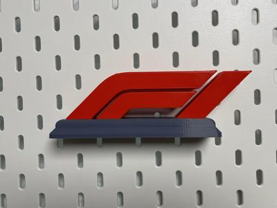 F1 Logo Stand V2 remixed for Ikea Skadis